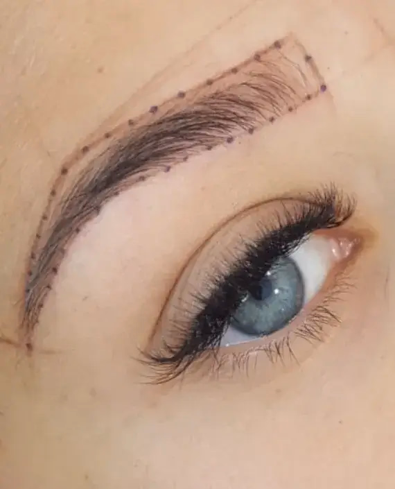 Antes de Micropigmentación de cejas