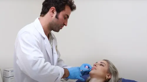 Gemma Collado and her lip augmentation